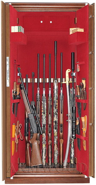 Оружейный сейф в дереве Armwood-73d32 EL Flock.