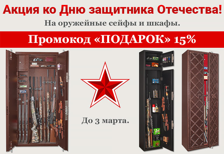 Лучший подарок на День защитника Отечества — надёжный сейф! (акция завершена)
