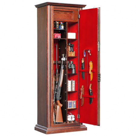 Оружейный сейф с отделкой деревом Armwood 44 FLOCK PLUS