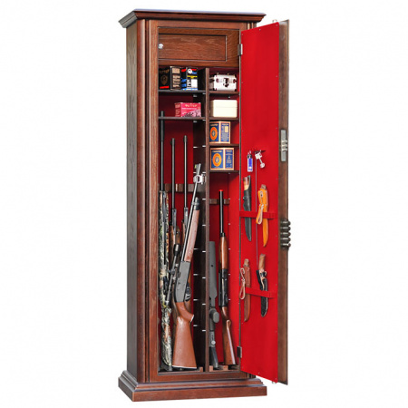 Оружейный сейф с отделкой деревом Armwood 44 FLOCK PLUS