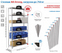 Стеллаж металлический MS STRONG 2550х1200х300 (4 полки)