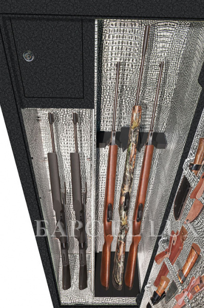 Элитный оружейный сейф с сигнализацией GunSafe БАРС EL K LUX