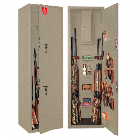 Сейф для хранения оружия GunSafe Леопард-69 Серый