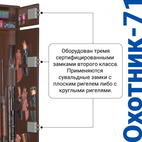 Сейф для оружия Охотник-71